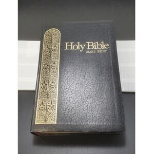 VTG Holy Bible King James Version Nelson Regency GIANT PRINT Red Letter 883 1976